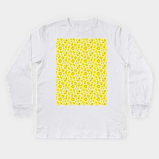 Distorted Smile Pattern Kids Long Sleeve T-Shirt